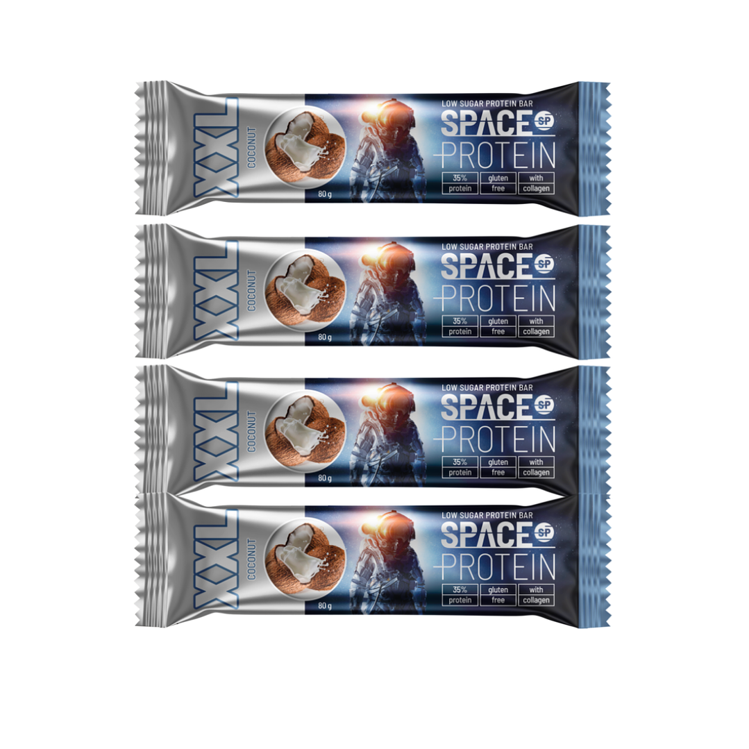 4 Barritas de Proteina Space Protein XXL  2