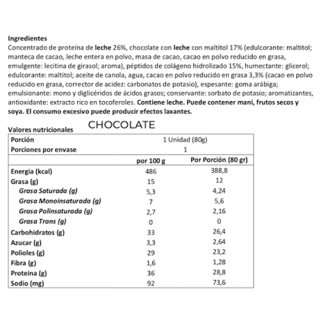 4 Barritas de Proteina Space Protein XXL  5