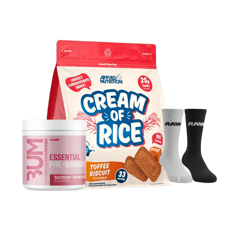 Crema de Arroz + Pre Essential Cbum + Par de Calcetines RAW 2
