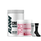 Creatina RAW 500gr + Pre Entreno Essential CBUM + Par de Calcetines RAW - Miniatura 1