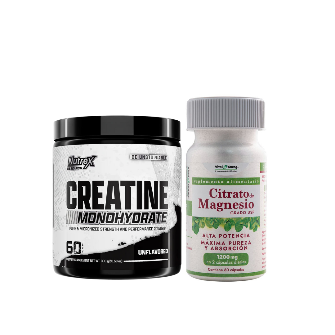 Pack Creatina Monohidratada Polvo 300 gr + 150 Gomitas