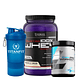 Prostar Whey Protein 2lbs + Pre Entreno LoadingUP + Shaker TITANFIT 3 en 1 - Miniatura 1