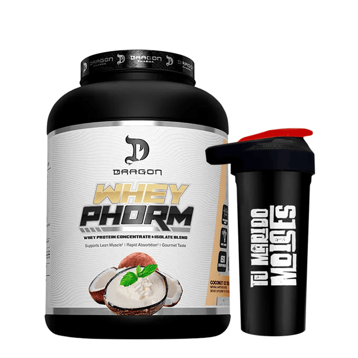 Whey Phorm Dragon Pharma 5lbs + Shaker Moises GRATIS 1
