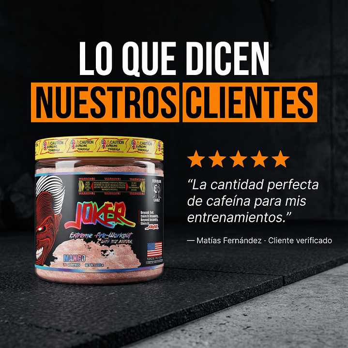 [TERROR LABZ] JOKER EXTREME PRE WORKOUT MANGO 5