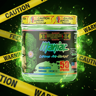 Pre-entreno Maniac Terror Labz 30 servicios
