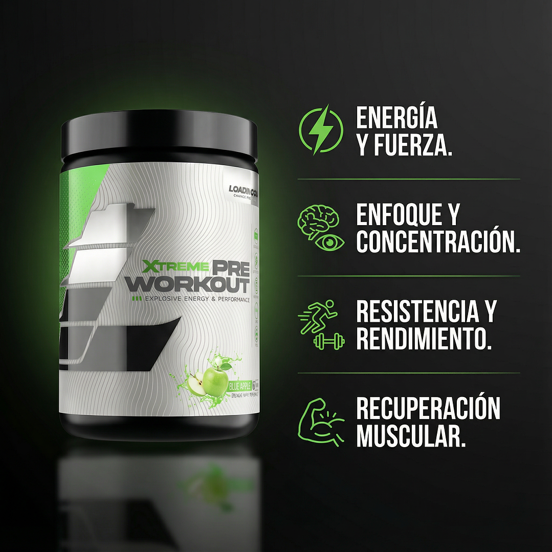 Pre-entreno Xtreme Pre-Workout LoadingUp 30 Servicios 3