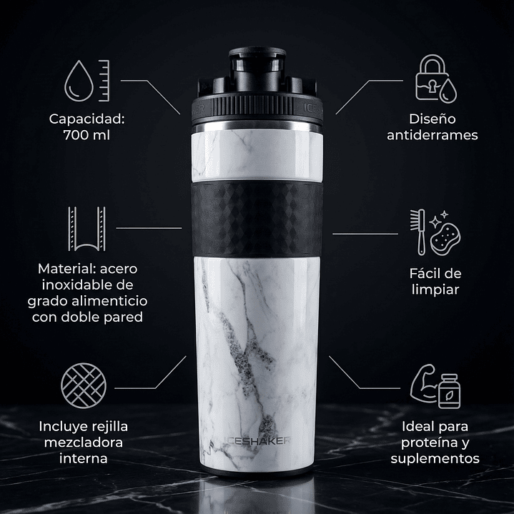 Iceshaker Skinny | Termo Shaker 591ml  3