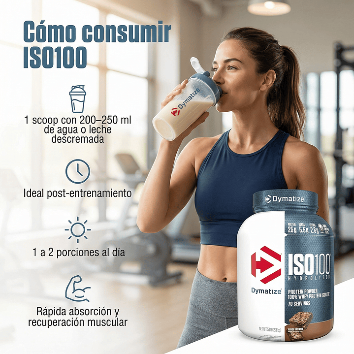 Proteína Iso100 Dymatize 5Lbs 10