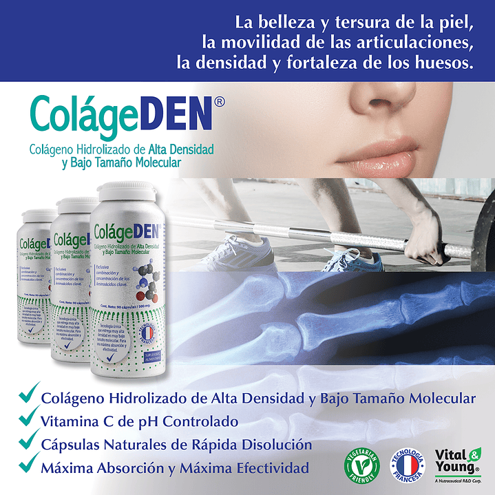  Colagden (90 CAPS) Peptidos de Colagenos Hidrolizado  4