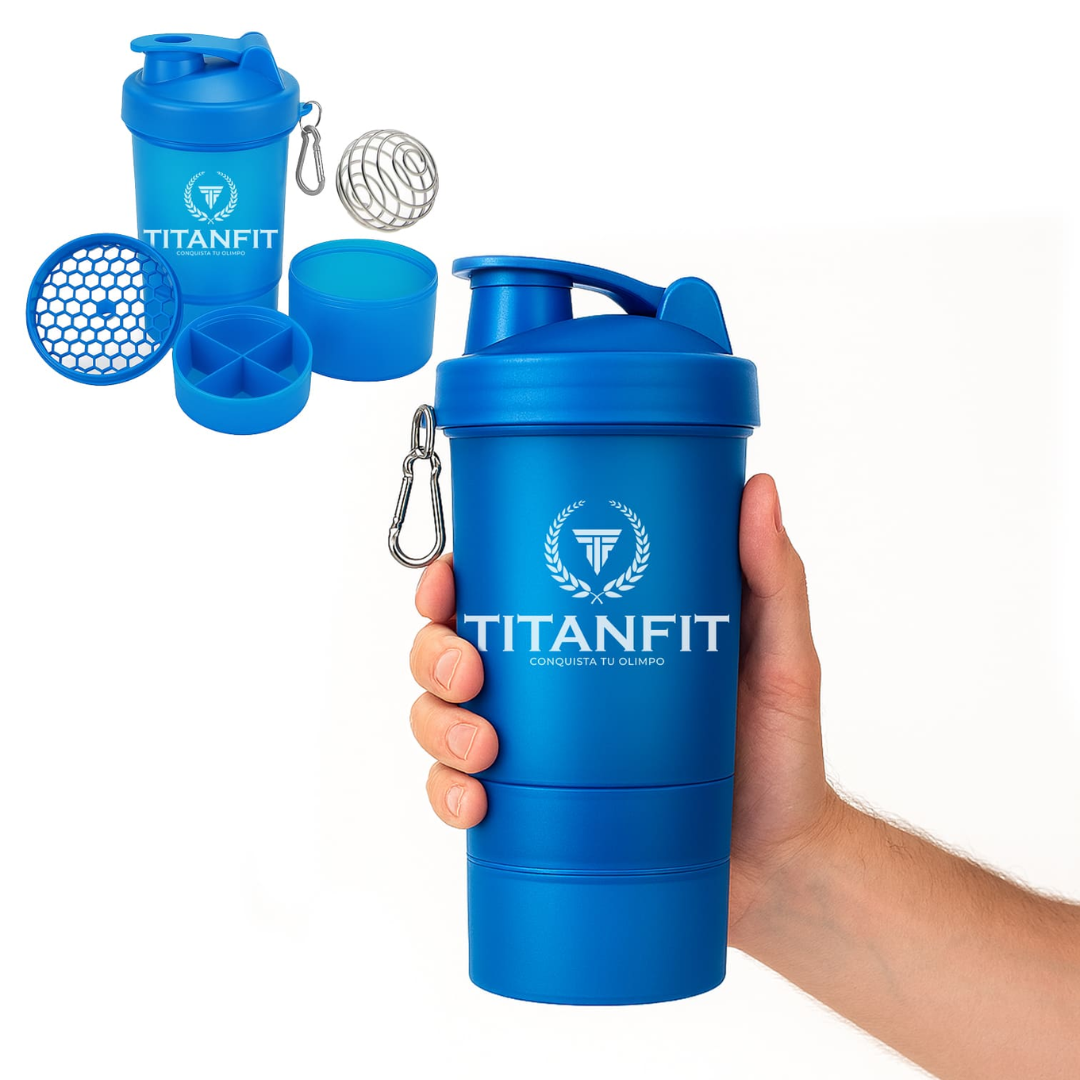 Shaker Azul 3 en 1 TitanFit