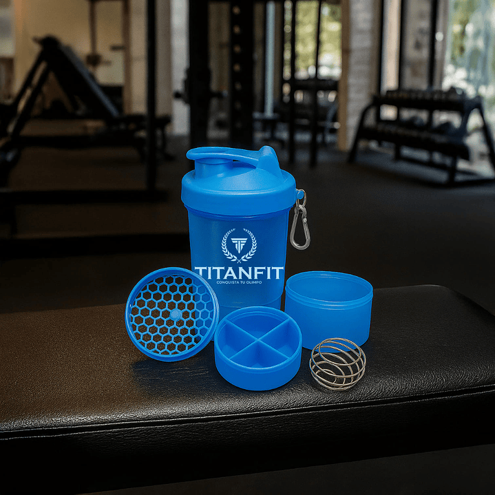 Shaker Azul 3 en 1 TitanFit 2