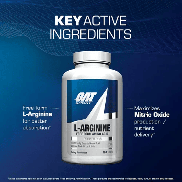 L-Arginina GAT 180caps  4