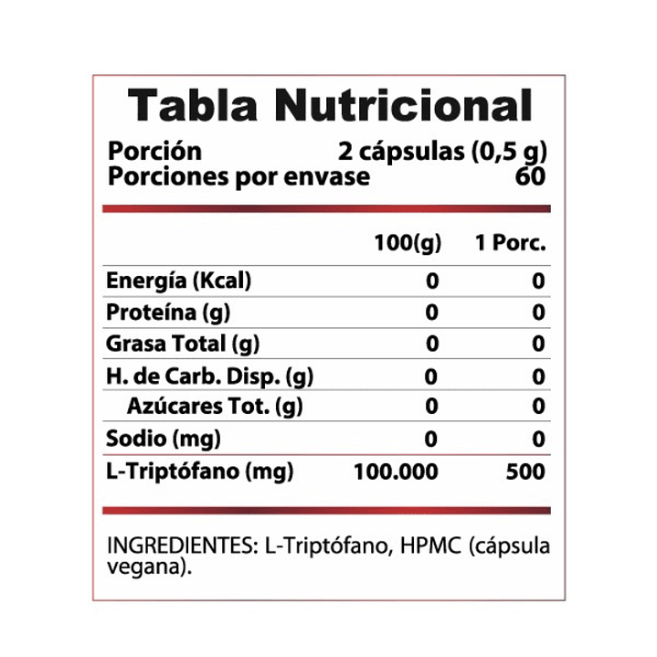 L-Triptofano Winkler 500mg 2