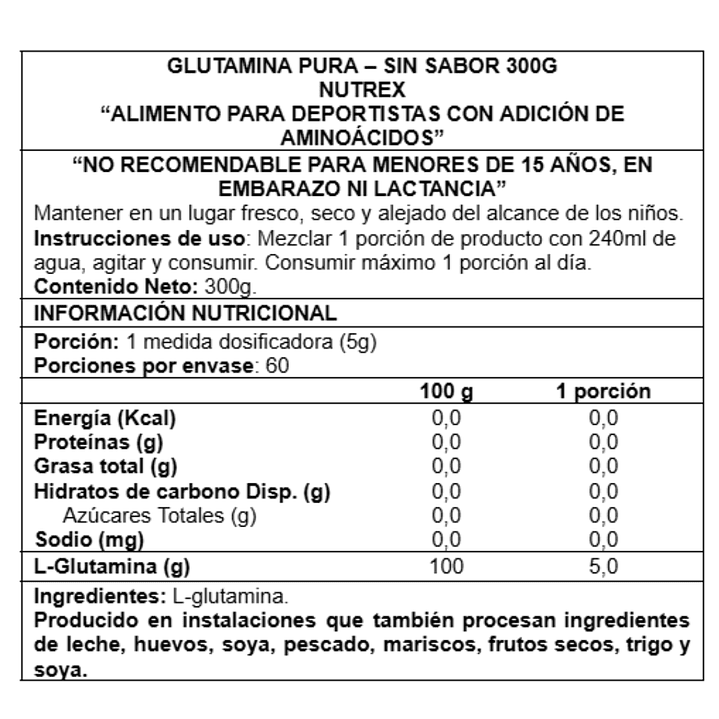 Glutamina 300gr Nutrex  3