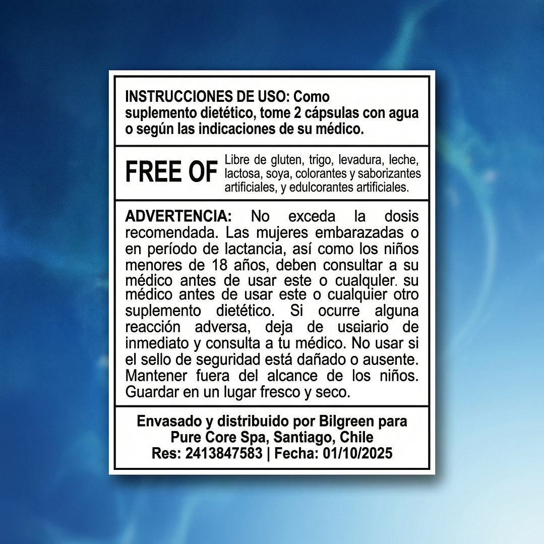 Citrato de Magnesio Pure Core (90 CAPS) 5