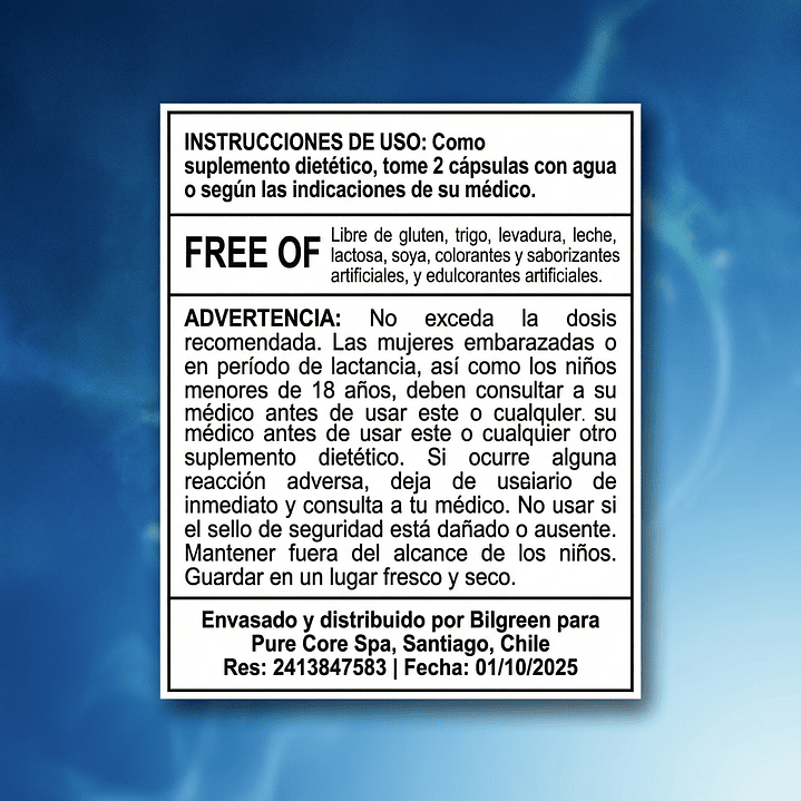 Citrato de Magnesio Pure Core (90 CAPS) 5