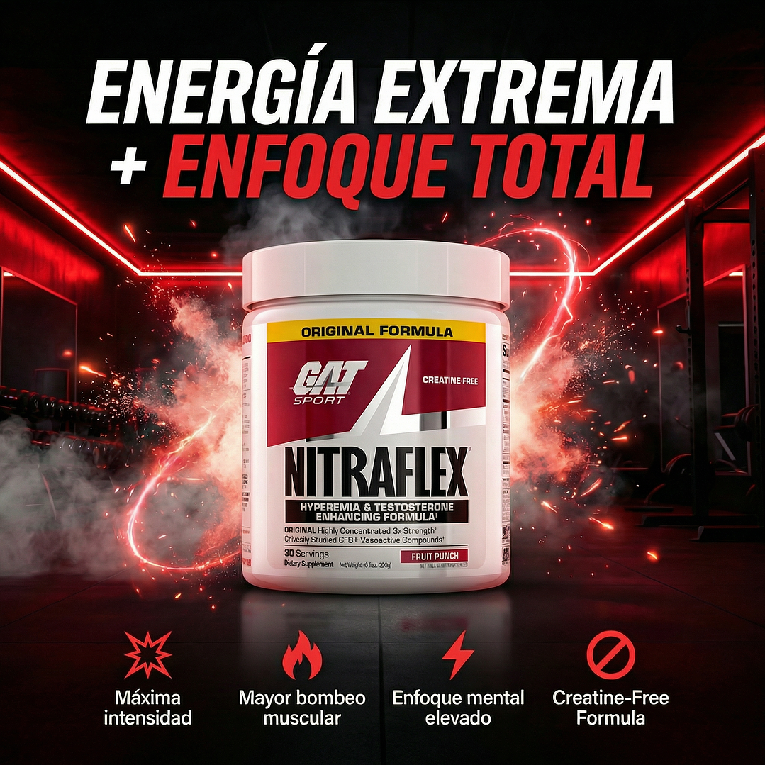 Pre entreno Nitraflex | Gat Sport 3