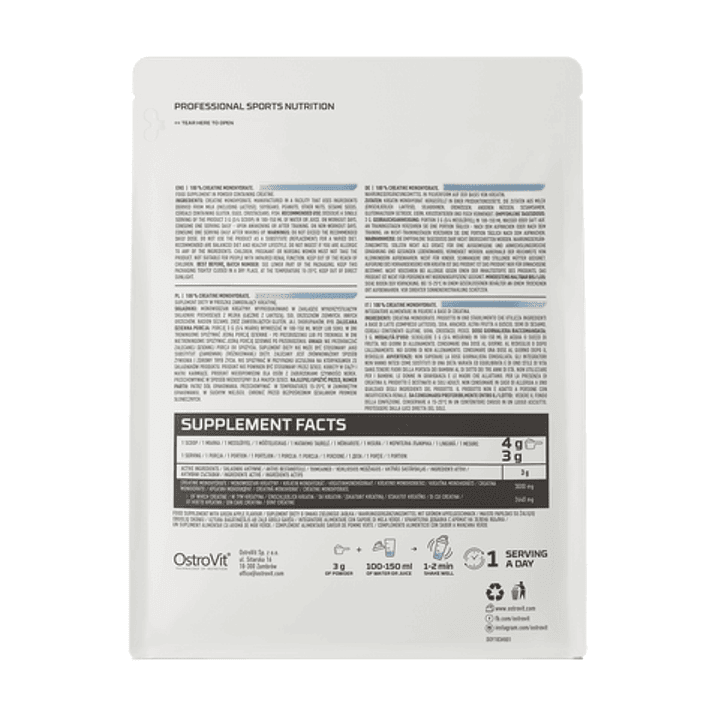 Creatina Ostrovit 300grm 2