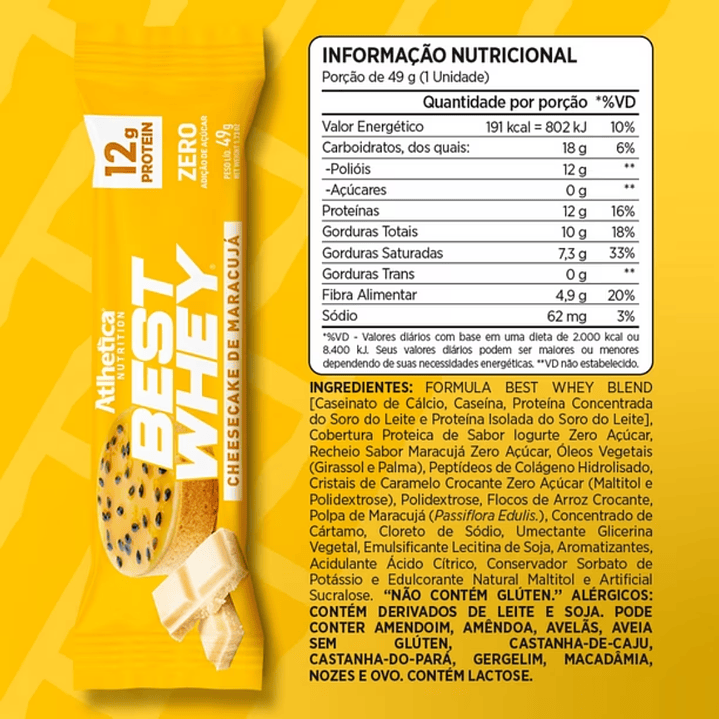 Barrita de Proteina Best Whey Bar  6