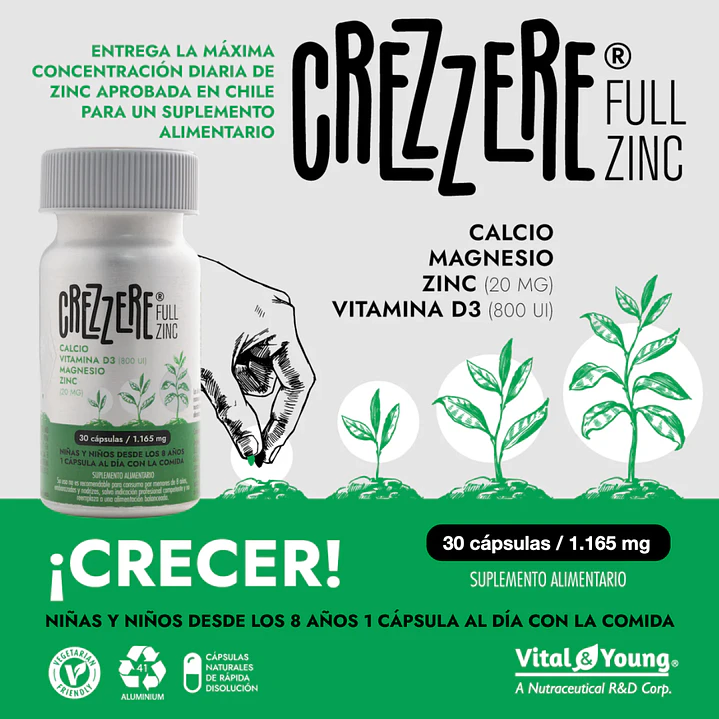 Crezzere Full Zinc 1.150 mg-30 cáps 2