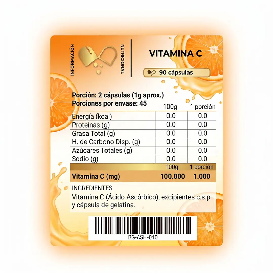 Vitamina C Pure Core 90 Cápsulas 4