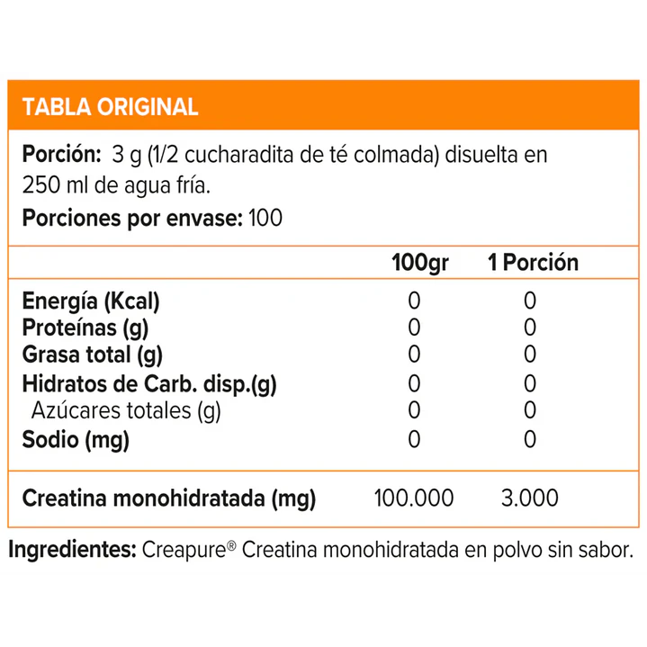 Creatina Creapure ON 300gr Micronizada  2