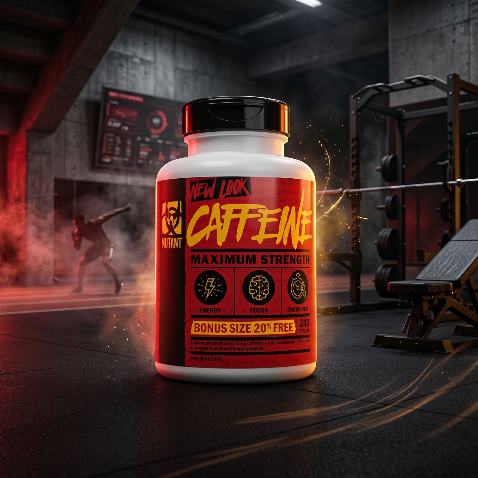 CAFEINA 200MG 240 TAB, MUTANT