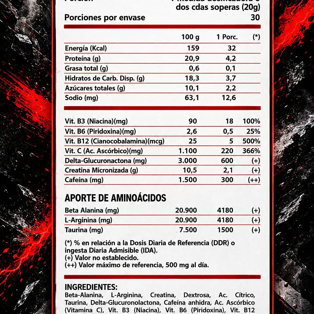 Pre-entreno Winkler Kreator 30 Servicios 3
