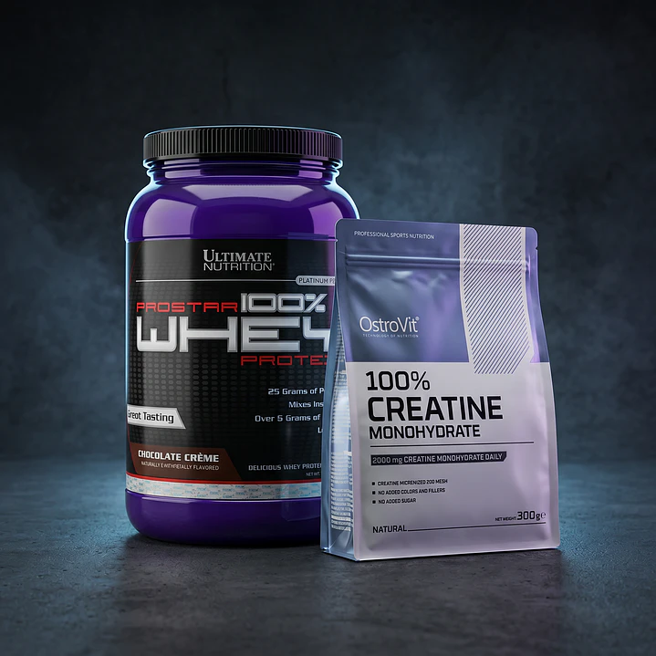 Pack Prostar Whey 2lbs + Creatina Monohidratada 300gr  1