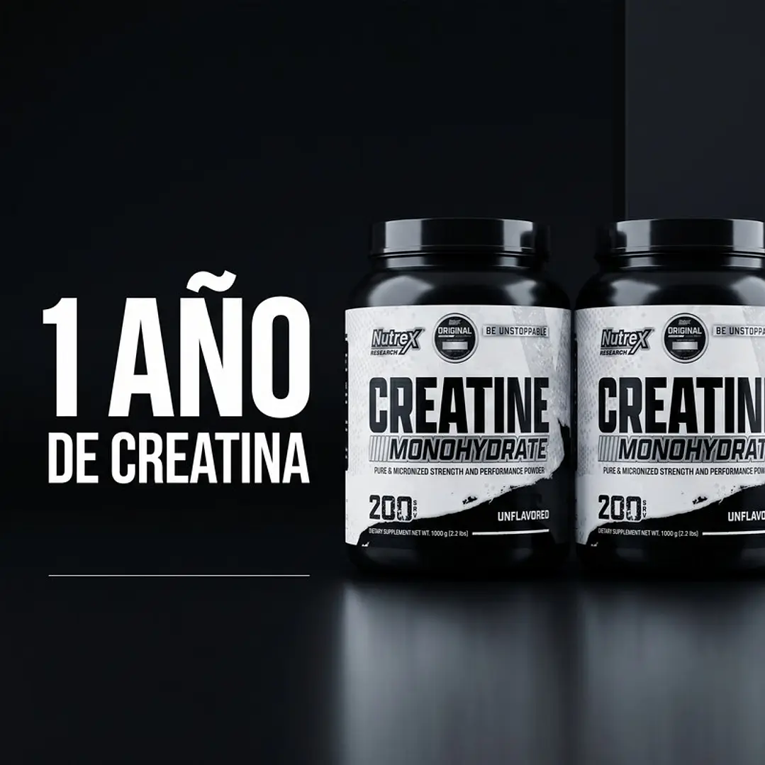 Pack 2 Creatinas Nutrex 1 kg  2