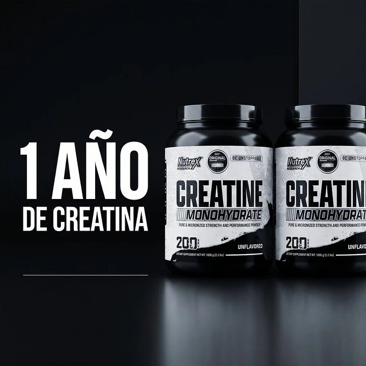 Pack 2 Creatinas Nutrex 1 kg  2