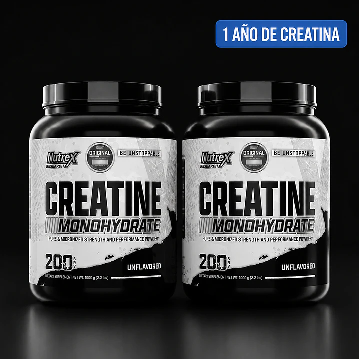 Pack 2 Creatinas Nutrex 1 kg  1