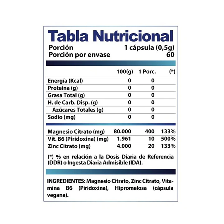 [WINKLER NUTRITION] ZMA + B6 (60 CAPS) 2