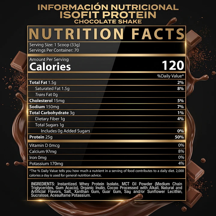 Proteina Isolatada IsoFit Nutrex 5lbs 7