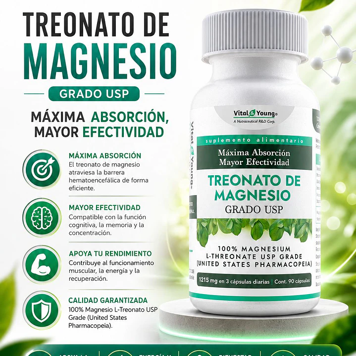 Treonato de Magnesio Grado USP  1