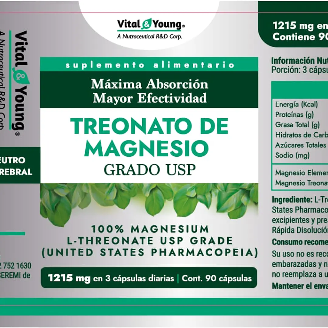 Treonato de Magnesio Grado USP  2