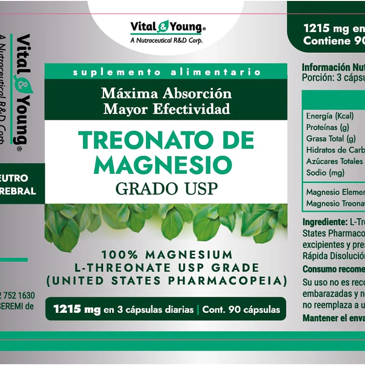 Treonato de Magnesio Grado USP  2