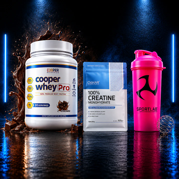 Pack Cooper Whey 2lbs + Creatina Monohidratada 300g | Inlcuye shaker GRATIS 2