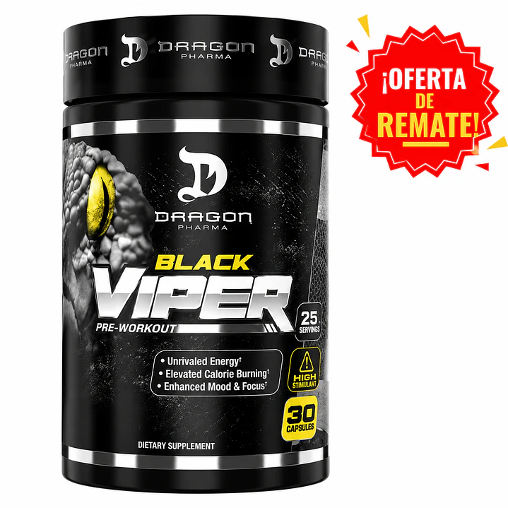 Black Viper Dragon Pharma 30Caps. 1