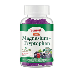 Magnesium + Tryptophan Vegan Gummies Sunvit Life (60 Gomitas) 
