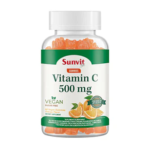 Vitamin C 500 mg Vegan Gummies Sunvit Life (60 Gomitas) 