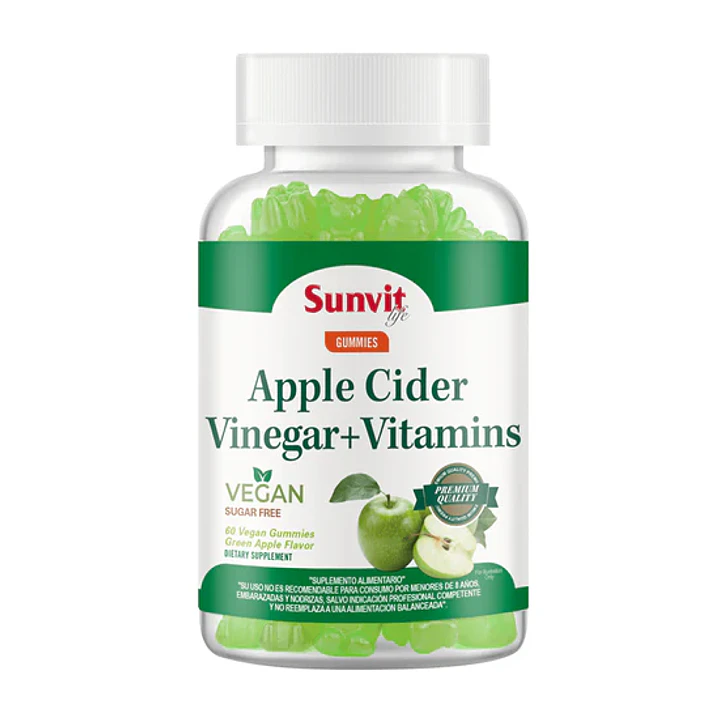 Vinagre de Manzana + Vitamins Vegan Gummies Sunvit Life (60 Gomitas) 1