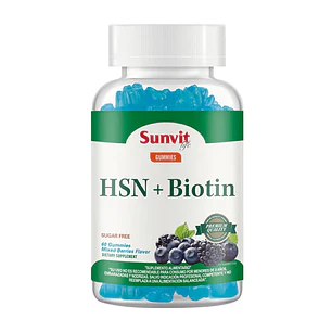 HSN + Biotin Gummies Sunvit Life (60 Gomitas) 