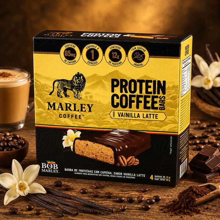 Caja Barrita Marley Protein VAINILLA LATTE (4 unidades) 1