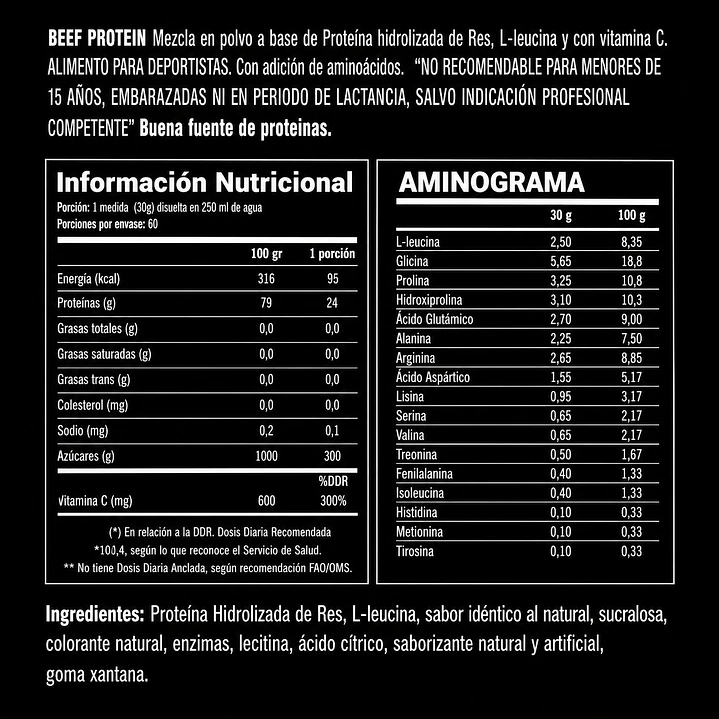 BEEF PROTEIN CITRUS JUICE (2LB) 2