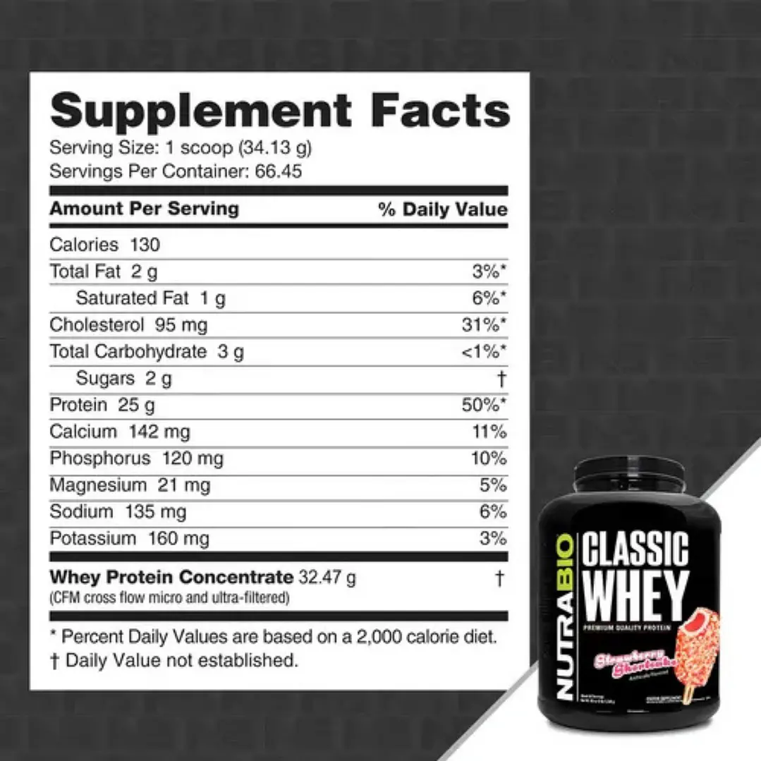 CLASSIC WHEY PROTEIN STRAWBERRY SHORTCAKE (5LB) 2