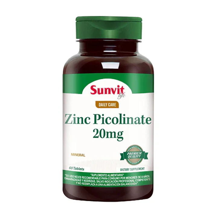 Zin Piocolinate 60 tabletas 1