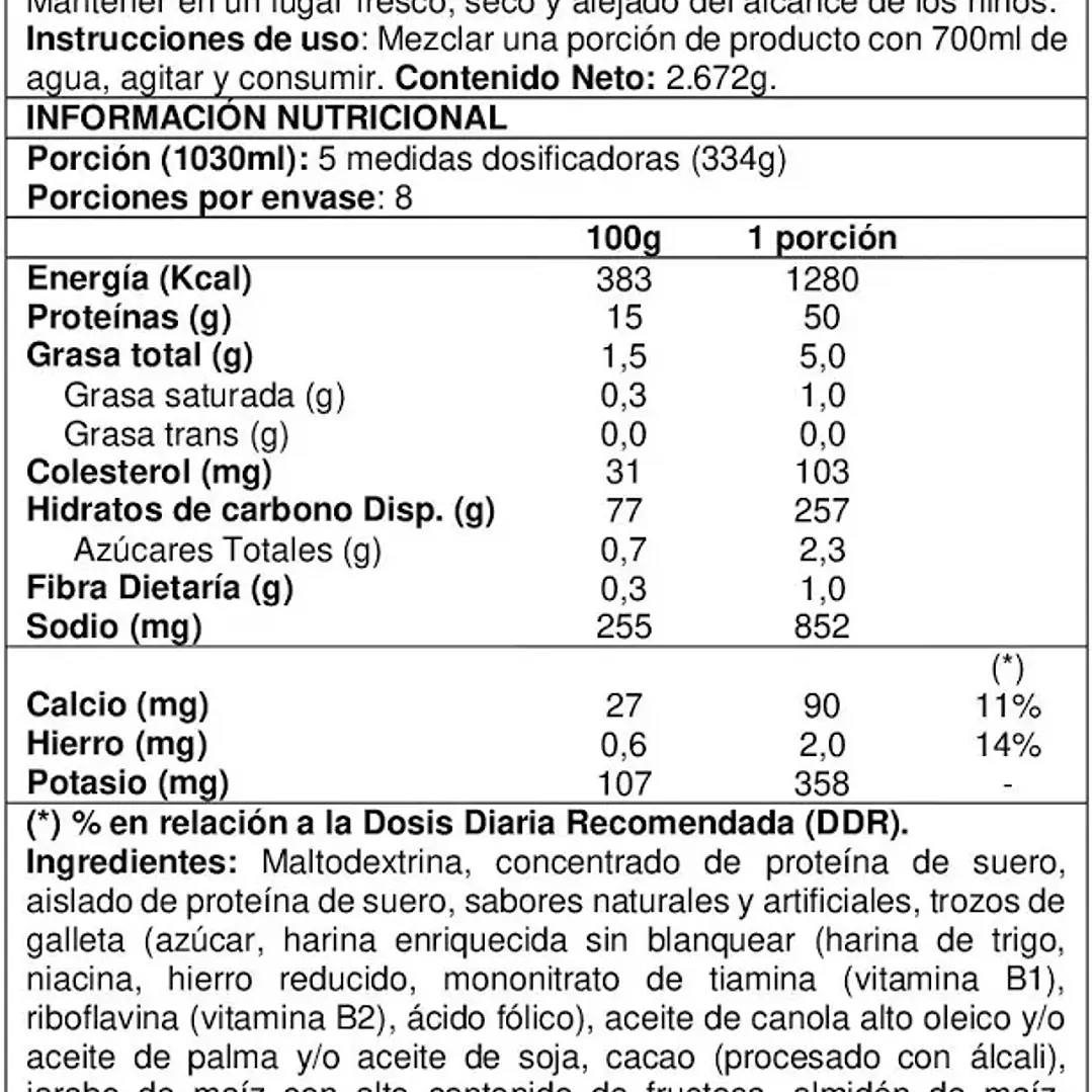 Redcon1 Mass Gainer Cookies & Cream 5.89 lb | 1.280 Calorías y 50 g de Proteína por Porción 2