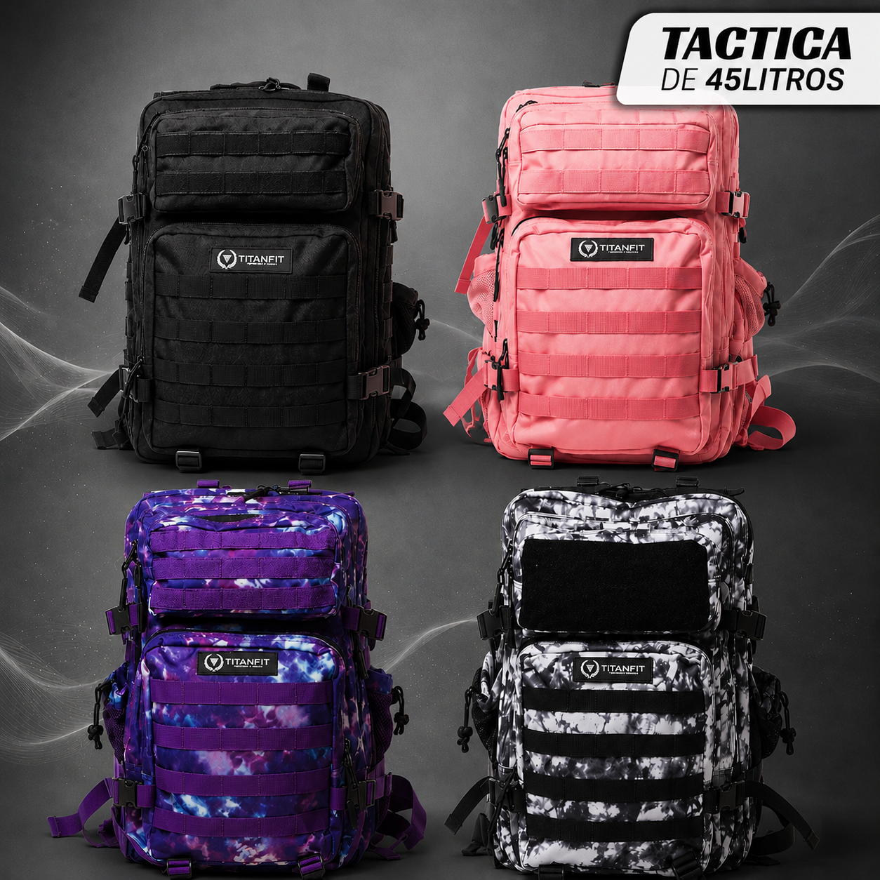 Mochila Táctica TitanFit 45 Litros