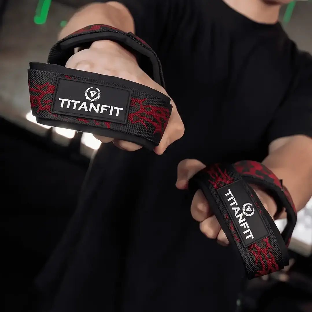 Straps en 8 TitanFit Hoplon Infinito Prometeo | Máximo Agarre para Peso Muerto y Powerlifting 2
